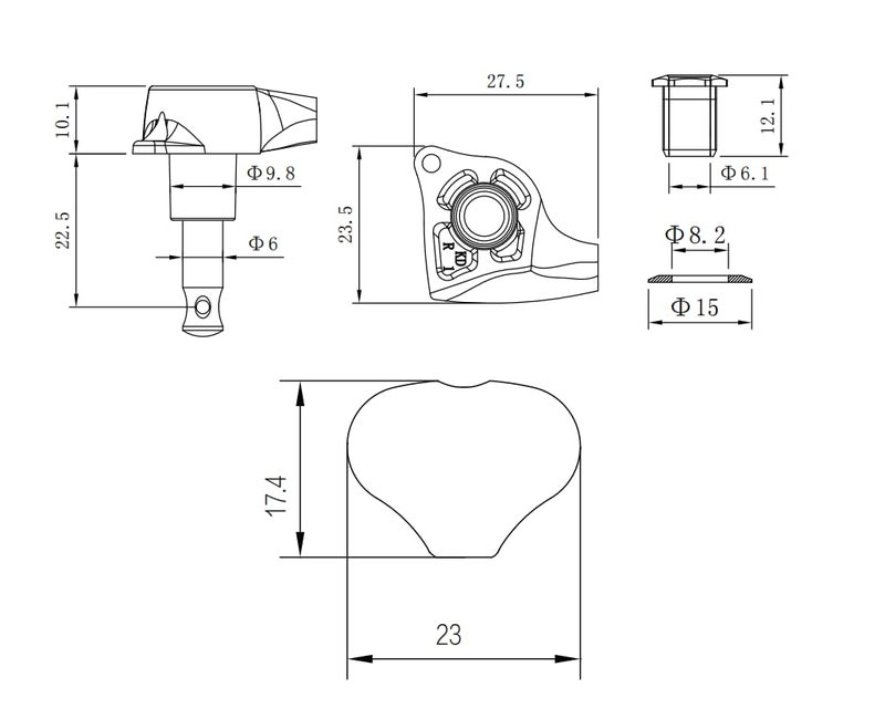 Guyker Guitar Machine Heads (3L + 3R) â€“ 1:21 Sealed Tuning Key Pegs Tuners Set Replacement for ST TL SG Style Electric or Acoustic Guitars â€“ Chrome - Image 5
